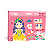 Магнітна книга дошка MiDeer Дівчинка 2в1 Різнокольорова (MD3233)
