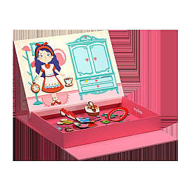 Магнітна книга дошка MiDeer Дівчинка 2в1 Різнокольорова (MD3233)