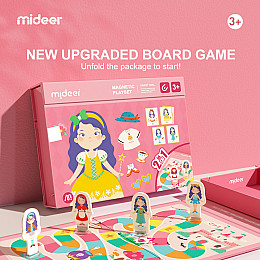 Магнітна книга дошка MiDeer Дівчинка 2в1 Різнокольорова (MD3233)