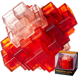 Головоломка MiDeer Neon Space Kongming Lock 24 стовпа Червоний (MD2218)