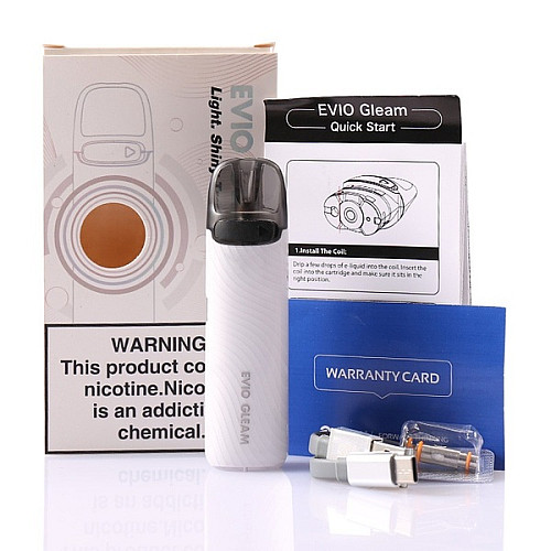 Под-система электронная сигарета Joyetech EVIO Gleam Pod System 900 mAh 2 ml White (15118-hbr)