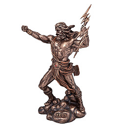 Декоративна фігурка 26см Давньогрецький бог Зевс Веронезе