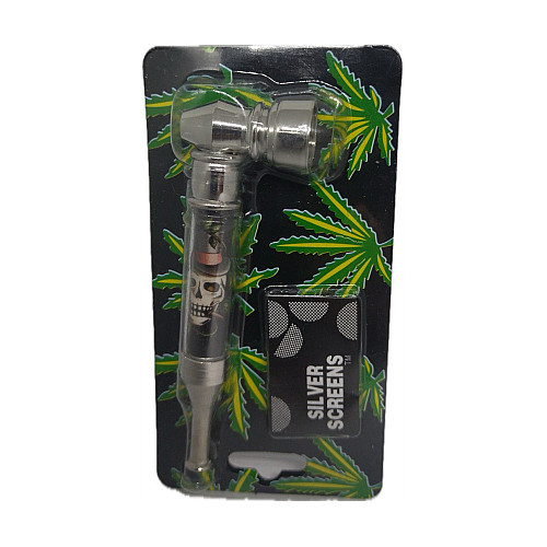 Трубка курительная металлическая Changfeng №HL-YD038-3 Череп (15566-hbr)