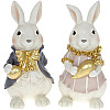 Парочка Пасхальных Кроликов 12х10.5х25 см BonaDi Разноцветный DP186285