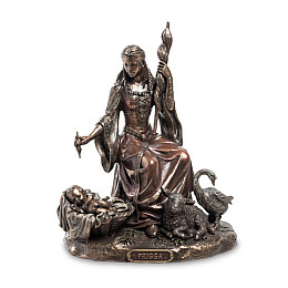 Cтатуэтка колекційна Богиня любові та шлюбу Frigg Veronese 19х12х16 см Коричневий AL229028