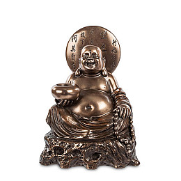 Cтатуэтка колекційна символ благополуччя та веселощів Hotei Veronese 13х9х8 см Коричневий AL229031