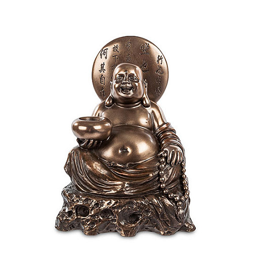 Cтатуэтка колекційна символ благополуччя та веселощів Hotei Veronese 13х9х8 см Коричневий AL229031