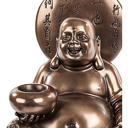 Cтатуэтка колекційна символ благополуччя та веселощів Hotei Veronese 13х9х8 см Коричневий AL229031
