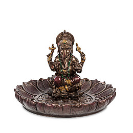 Статуєтка-підставка Ganesha для благовонів 9х12х12 см Veronese Різнокольоровий AL229032