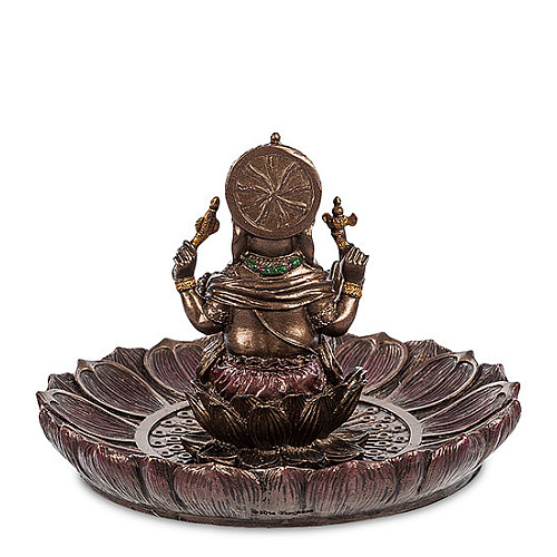 Статуєтка-підставка Ganesha для благовонів 9х12х12 см Veronese Різнокольоровий AL229032