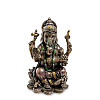 Cтатуэтка колекційна Бог мудрості та благополуччя Ganesh 8х5х5 см Veronese Коричневий AL229035
