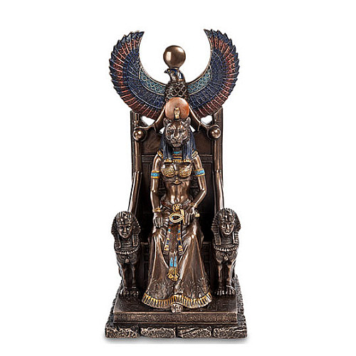 Cтатуэтка колекційна Sekhmet Богиня війни Veronese 27х13х12 см Різнокольорова AL229038