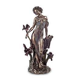 Cтатуэтка колекційна Дама Alphonse Mucha 13x8,5x26 см Veronese Коричневий AL229039