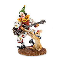 Cтатуэтка колекційна Клоун з гітарою Veronese 16х12х9 см Різнокольоровий AL229041