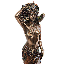 Cтатуэтка колекційна Богиня краси Oshun 24х9х6 см Veronese Коричневий AL229057