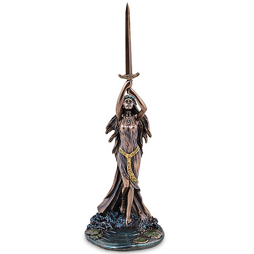 Cтатуэтка колекційна Владиця озера - господиня меча Excalibur 33х11 см Veronese Різнокольоровий AL229064