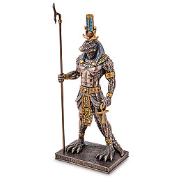 Cтатуэтка колекційна Sebek Бог води захисник Богів і людей 28 см Veronese Коричневий AL229067