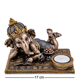 Cтатуэтка колекційна Ганеш - Бог мудрості та благополуччя 17х12 см Veronese Коричневий AL229073