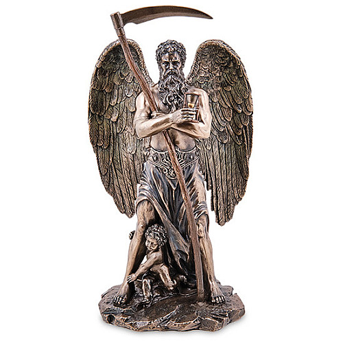 Cтатуэтка колекційна Kronos Бог урожаю та землеробства 27х12 см Veronese Коричневий AL229076