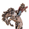 Cтатуэтка колекційна Ковбой на коні Veronese 23х18 см Різнокольоровий AL229084