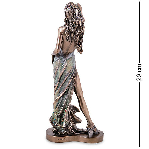 Cтатуэтка колекційна Дівчина в сукні 29x12 см Veronese Коричневий AL229086