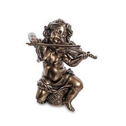 Інтер'єрна статуетка Херувим 17 см Veronese Коричневий AL229096