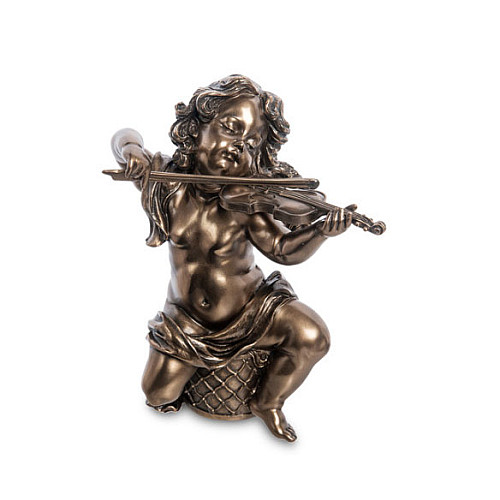 Інтер'єрна статуетка Херувим 17 см Veronese Коричневий AL229096