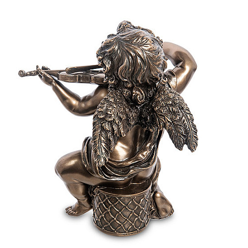 Інтер'єрна статуетка Херувим 17 см Veronese Коричневий AL229096