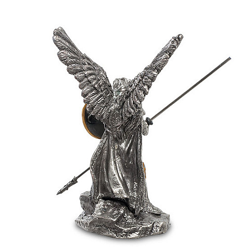 Настільна міні фігурка Святого Архангела Рафаїла 9.5 см Veronese Сріблястий AL229097