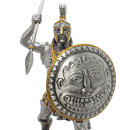 Настільна міні фігурка Спартанець 10.5 см Veronese Сріблястий AL229101