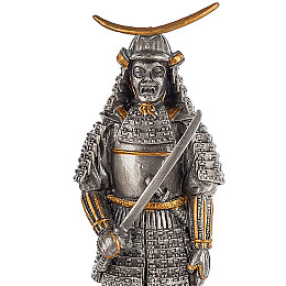 Настільна міні фігурка Самурай Датэ Масамунэ 11 см Veronese Сріблястий AL229105