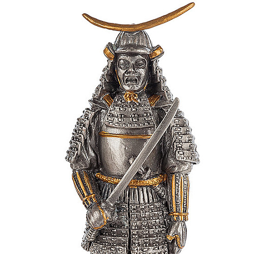 Настільна міні фігурка Самурай Датэ Масамунэ 11 см Veronese Сріблястий AL229105