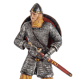 Настільна міні фігурка Лицар-хрестоносець 10 см Veronese Сріблястий AL229109