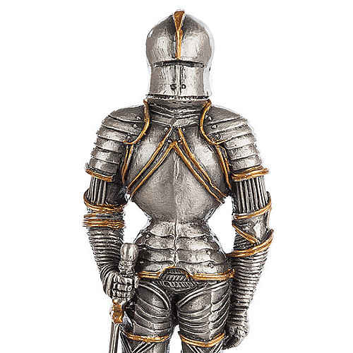 Настільна міні фігурка Лицар у броні 10 см Veronese Сріблястий AL229110