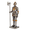 Настільна міні фігурка Лицар з алебардою 3,5x3x10,5 см Veronese Сріблястий AL229112