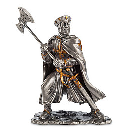 Настільна міні фігурка Лицар-хрестоносець 10 см Veronese Сріблястий AL229116