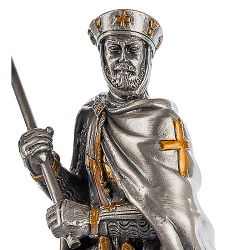 Настільна міні фігурка Лицар-хрестоносець 10 см Veronese Сріблястий AL229116