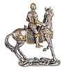 Настільна міні фігурка Середньовічний воїн на коні 9 см Veronese Різнокольоровий AL229117