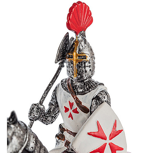 Настільна міні фігурка Конний лицар хрестоносець 10.5 см Veronese Різнокольоровий AL229119