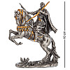 Настільна міні фігурка Воїн на коні 10х8 см Veronese Сріблястий AL229120