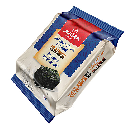 Нори-снек Akura Seaweed Traditional 4.5 г