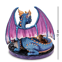 Інтер'єрна фігурка Дракон прийомна сім'я Veronese 13 см Різнокольоровий AL229267