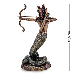 Інтер'єрна фігурка Медуза Гаргона Veronese 15,5 см Коричневий AL229269