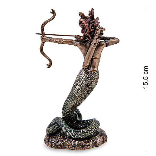 Інтер'єрна фігурка Медуза Гаргона Veronese 15,5 см Коричневий AL229269