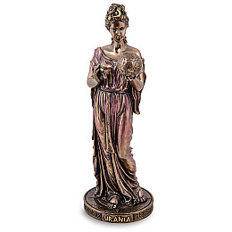 Інтер'єрна фігурка музи астрономії та науки Urania Veronese 22,5 см Коричневий AL229273