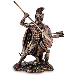 Інтер'єрна фігурка царя Спарти Леоніда Veronese 15 см Коричневий AL229276