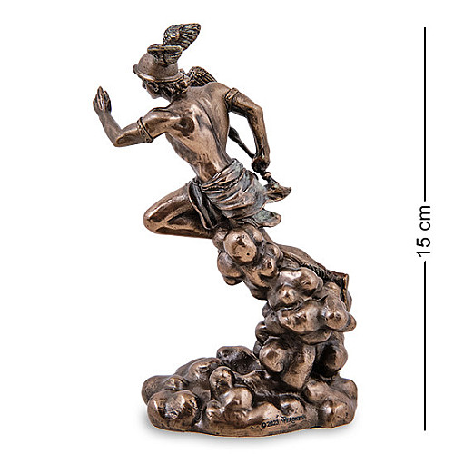 Інтер'єрна фігурка Hermes бог торгівлі Veronese 15 см Коричневий AL229277