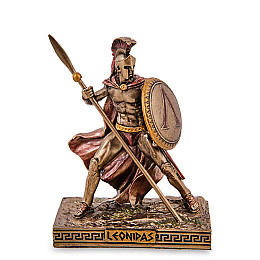 Інтер'єрна фігурка Леонід цар Спарти Veronese 8 см Коричневий AL229282