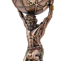 Інтер'єрна фігурка могутній Atlas Veronese 9 см Коричневий AL229284