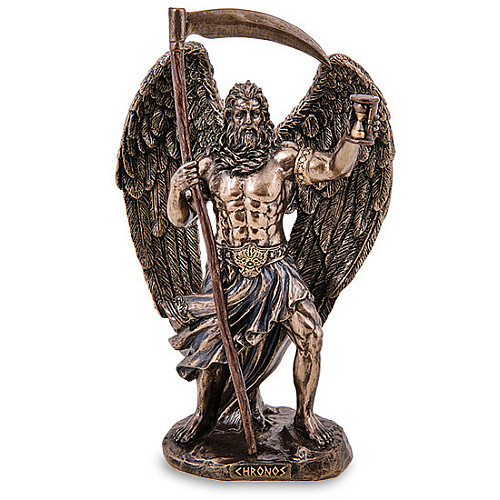 Інтер'єрна фігурка Kronos бог урожаю та землеробства Veronese 18,5 см Коричневий AL229292